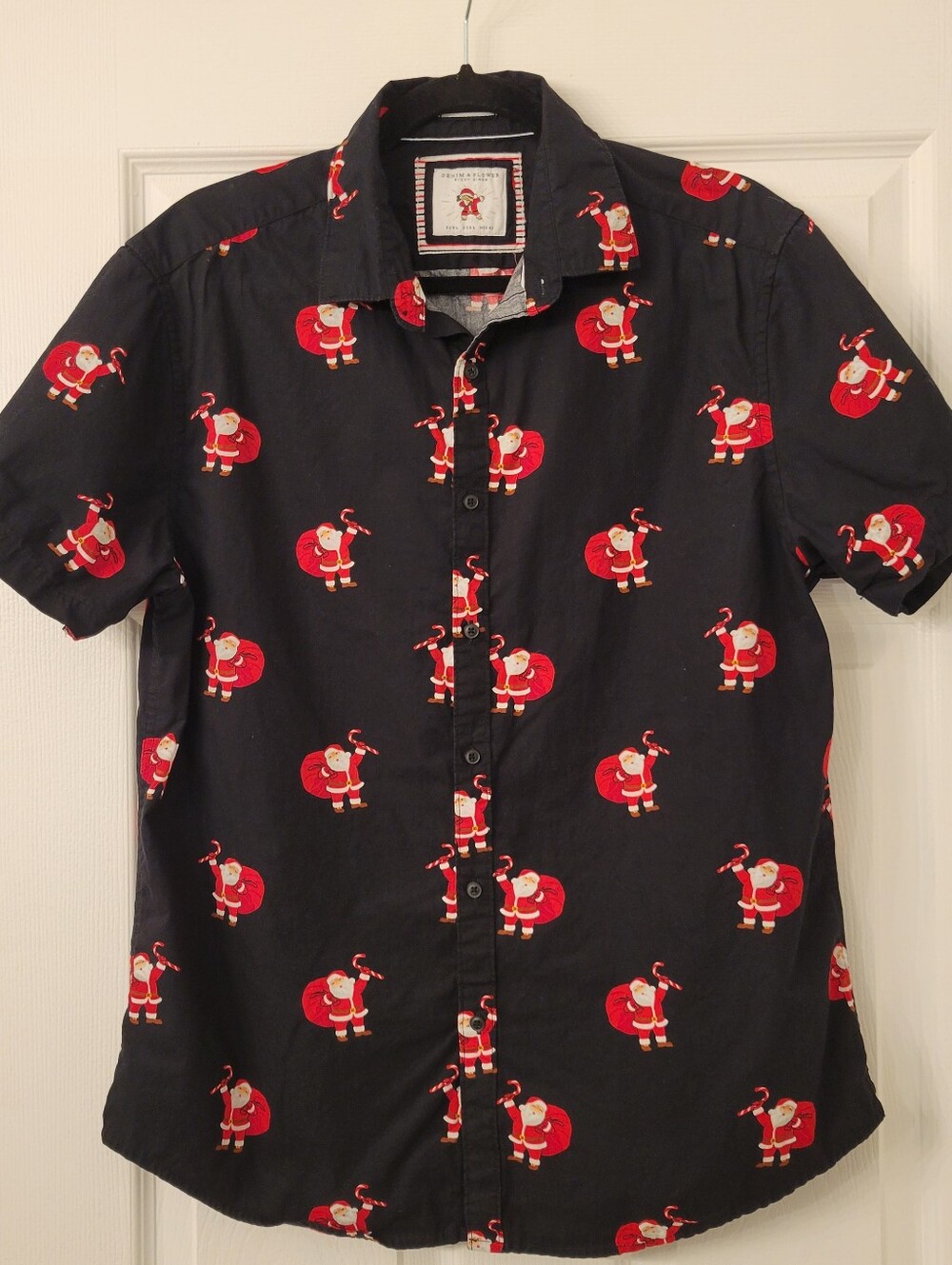 Men's Denim & Flower Ricky Singh Short-Sleeved Hokiday Shirt